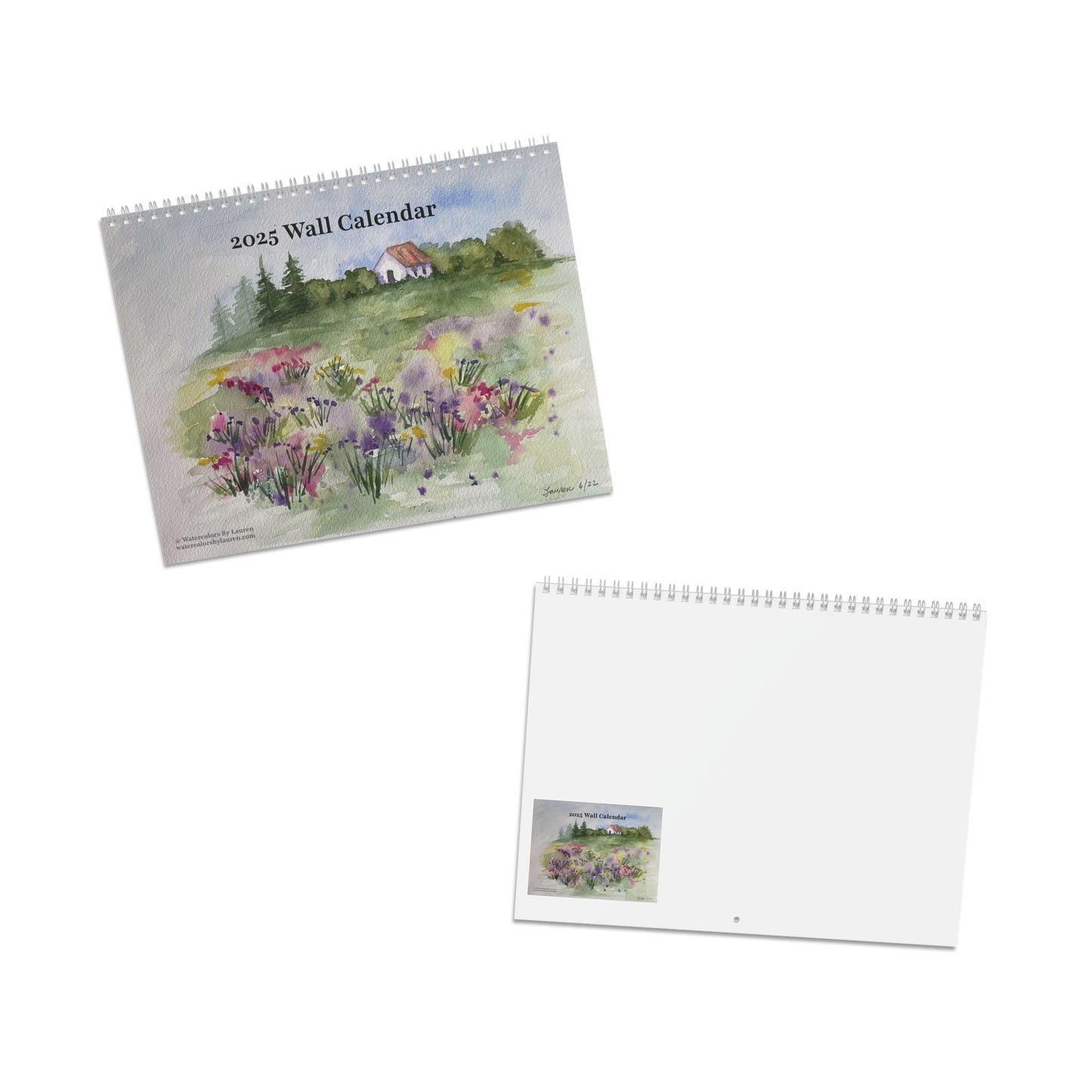 2025 Wall Watercolor Calendar - New England Views